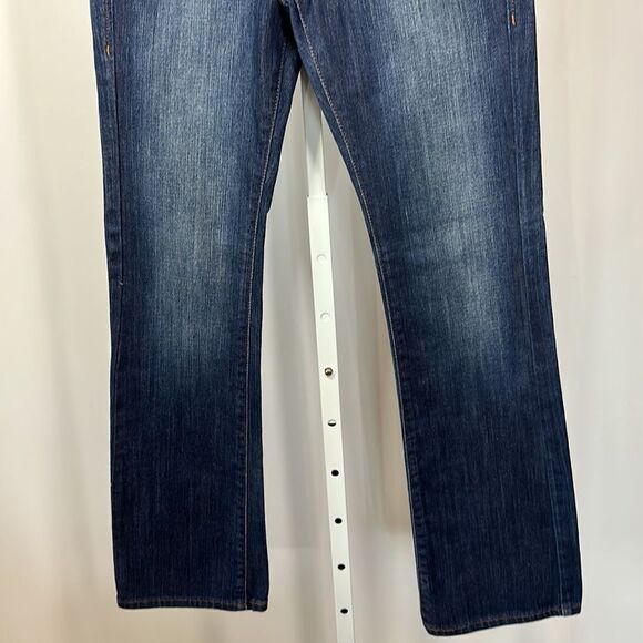 LEVI’S Women’s Contour Boot Eco Sustainable Denim Distressed Jeans Blue Size 6M - Picture 4 of 16